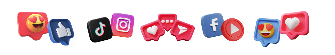 Social Icons 3D